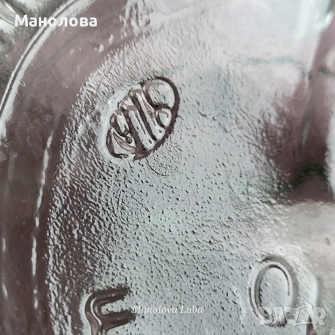 Винтидж гарафа от пресовано стъкло (pressed glass)., снимка 9 - Други ценни предмети - 54461785