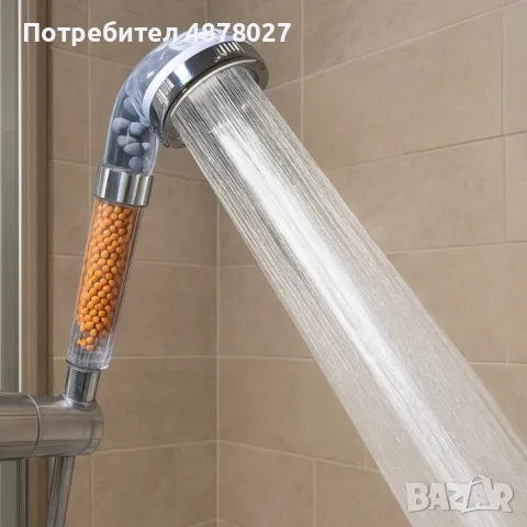СПА душ слушалка с германиий и турмалин / Размерът и е универсален, снимка 12 - Други - 55424883