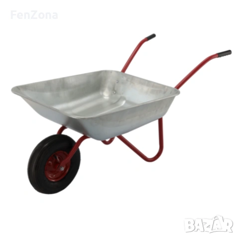 Градинска количка с товаропоносимост 100 кг - голям капацитет и стабилна основа, снимка 7 - Градински инструменти - 54142743