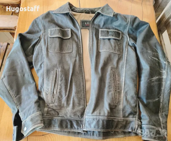 Винтидж Мъжко кожено яке Cafe Racer LLD M/L