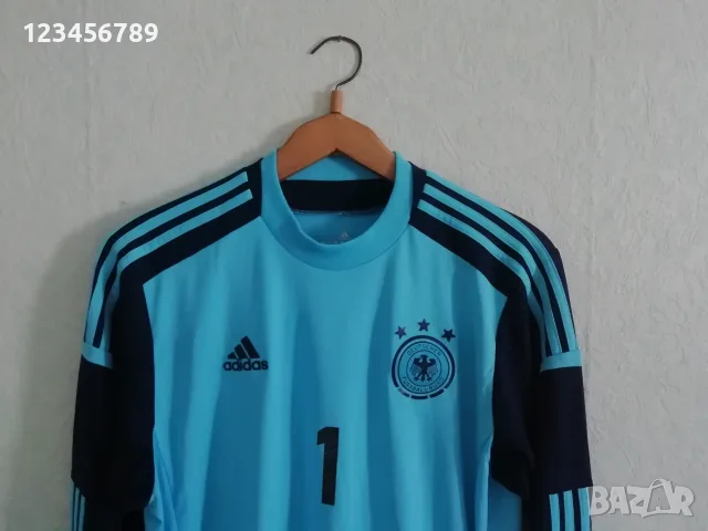 Germany Neuer Adidas оригинална вратарска фланелка екип тениска Германия Нойер , снимка 5 - Футбол - 53309659