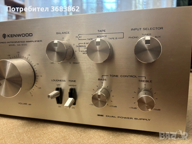 Kenwood KA-6100, снимка 3 - Ресийвъри, усилватели, смесителни пултове - 55037894