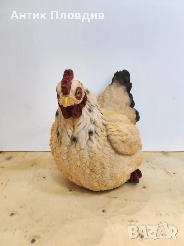 Декоративна фигура кокошка, снимка 2 - Статуетки - 54640296