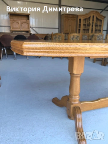 Разтегателна трапезна маса (10-147), снимка 4 - Маси - 54088838