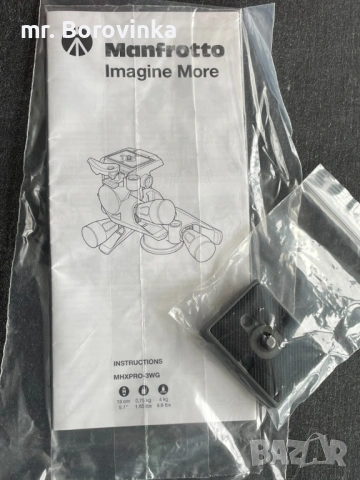 Manfrotto XPRO Geared Head - глава за статив, снимка 6 - Чанти, стативи, аксесоари - 54581919