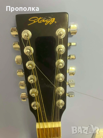 Акустична китара 12-струнна Stagg SW205/12BK , снимка 8 - Китари - 55222203