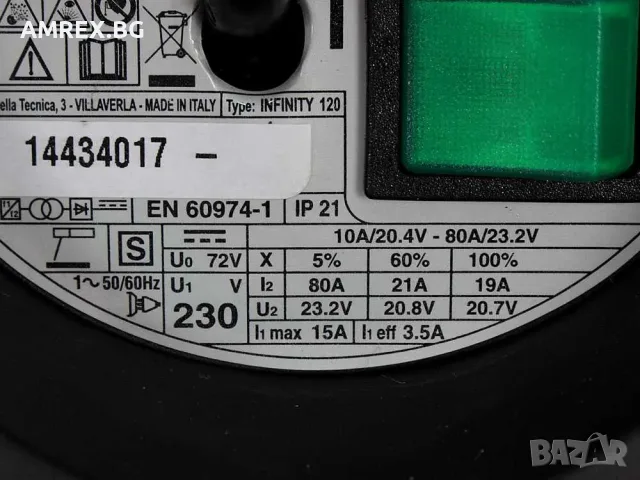 Инверторен електрожен Telwin 80 A за MMA заваряване с автоматична маска, снимка 2 - Други инструменти - 55393962