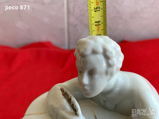 "Младия Пушкин" Порцеланова фигура ЛФЗ, снимка 8 - Колекции - 54741356