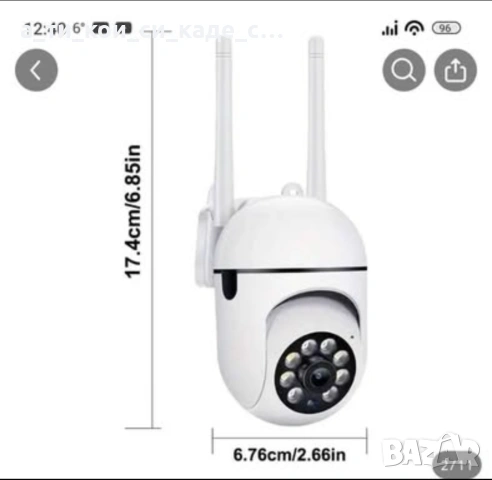 Чисто нова - Wi-Fi камера HD 1080P за вътрешен и външен монтаж, снимка 3 - Други - 54256028