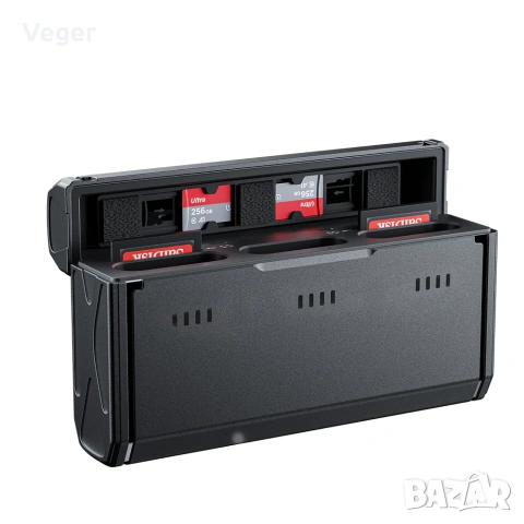 📸 TELESIN NP-BX1 Charging Case + 2 Батерии за Sony – Чисто нов!, снимка 3 - Батерии, зарядни - 54974971