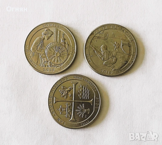 1/4 (четвърт) долар САЩ Национални паркове, снимка 6 - Нумизматика и бонистика - 49881446