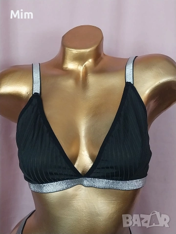 XL Черно бюстие и полупрашка , снимка 2 - Бельо - 54637352