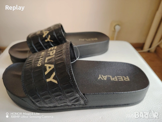 дамски чехли Replay , снимка 4 - Чехли - 49767926