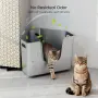 Метална котешка тоалетна от неръждаема стомана 56 × 42 × 30 см, снимка 2