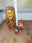 Матрьошка стара руска дарвена кукла 3 в 1, снимка 5