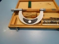 Резбомер микрометричен DDR Suhl Thread Мicrometer 75-100mm, снимка 5