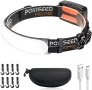POKISEED 1500 Lumens челник за глава с 230 ° широк лъч, 3 режима на яркост, IPX6 водоустойчив LED фе, снимка 1