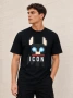 DSQUARED2 🐶 Oversized тениска ICON Pixel Dog — черна, снимка 1