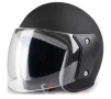 Каска за мотор с прозрачен визьор - Черен мат, снимка 2