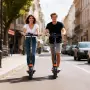 JX FITNESS Тротинетка за възрастни с регулируема височина на 3 нива, сгъваема, с двойни спирачки, снимка 7