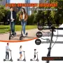 JX FITNESS Тротинетка за възрастни с регулируема височина на 3 нива, сгъваема, с двойни спирачки, снимка 4