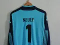 Germany Neuer Adidas оригинална вратарска фланелка екип тениска Германия Нойер , снимка 3