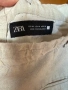 Дамски ленен панталон цвят екрю Zara, размер М/L, снимка 3