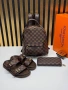 Louis Vuitton Нов Дамски Комплект Чехли Чанта Луи Витон Различни Модели , снимка 3