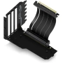 Брекет за вертикален монтаж на GPU EZDIY-FAB  PCIe 4.0 Riser Cable 90° черен, снимка 1