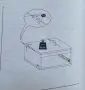 Нощно шкафче Vasagle , снимка 2