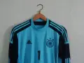 Germany Neuer Adidas оригинална вратарска фланелка екип тениска Германия Нойер , снимка 5
