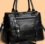 👜 Нова черна чанта с множество джобчета👜*ИзГодНо*, снимка 2