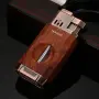 Ветроустойчива запалка с двоен пламък и V-Cutter HONEST BCZ834-1, снимка 12