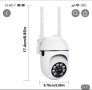 Чисто нова - Wi-Fi камера HD 1080P за вътрешен и външен монтаж, снимка 3
