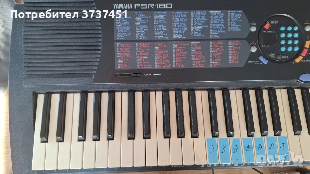Синтезатор Yamaha PSR 180, снимка 5 - Синтезатори - 55227841