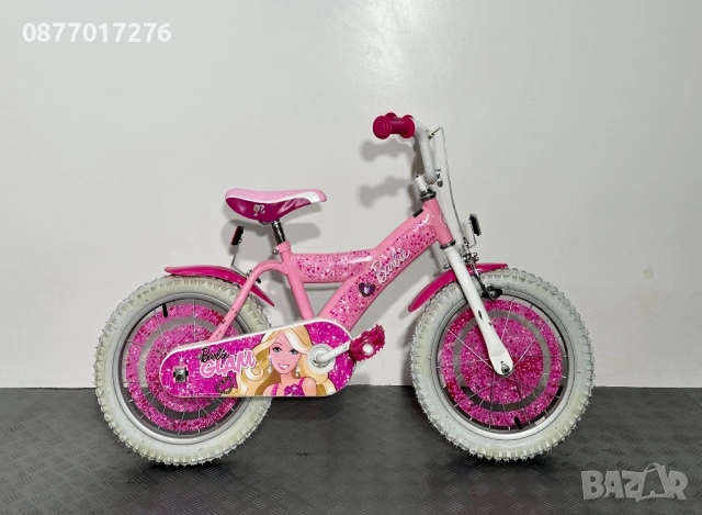 ПЕРФЕКТНИЯТ ПОДАРЪК ЗА 1-ви ЮНИ Детски велоспиед Barbie за момиче 16 цола/ колело
