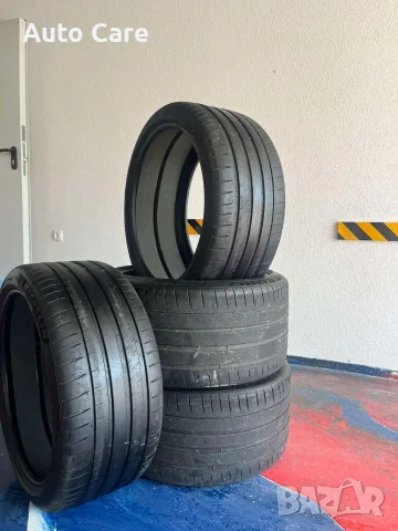 Michelin Pilot Sport. Спорт пакет Хомологация Предни 275/40R21 Задни 315/35R21 Цена 200€ за 4броя, снимка 2 - Гуми и джанти - 55357810