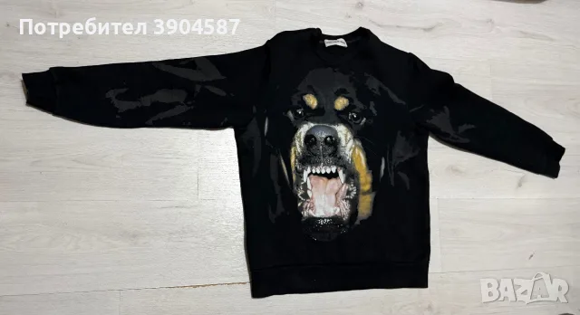 СУИТЧЪР GIVENCHY С ЛОГОТО НА РОТВАЙЛЕР, снимка 2 - Суичъри - 55667659