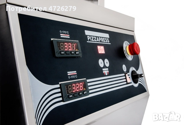 Преса за пица 33 см, с осветление и таймер, 400V, снимка 3 - Обзавеждане на кухня - 53958528