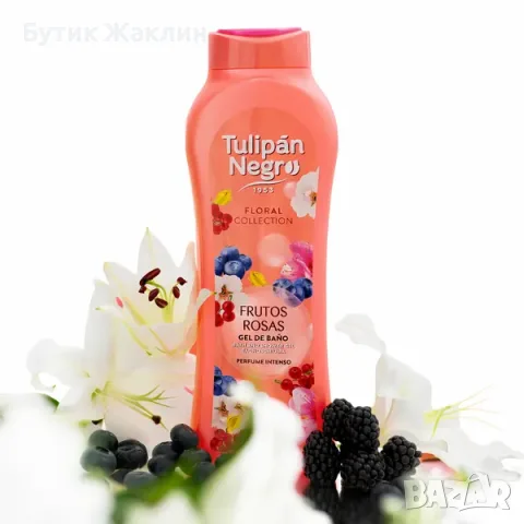 Душ гел Tulipán Negro 650ml, снимка 4 - Козметика за тяло - 55677030