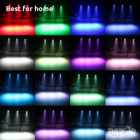 DMX-512 Мини движеща се глава 4 в 1 RGBW LED сценично осветление Стробоскопично осветление , снимка 4 - Прожектори - 54995583