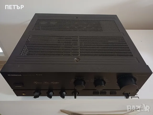  Pioneer A 616 . 650 W  14 кг . 42.0 х 16.2 х 423.5 усилватела е в много добро състояние, снимка 3 - Ресийвъри, усилватели, смесителни пултове - 55645222