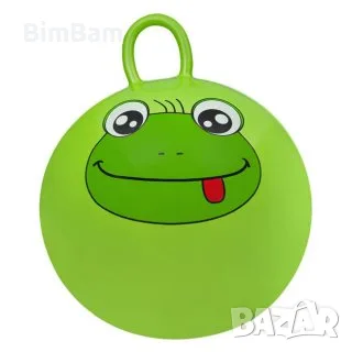 -50%!Подскачаща гумена топка с дръжка Smiley Face Yellow/Emoji /Cuckoo Кукувица / Frog Жаба-3 модела, снимка 3 - Други - 48662979