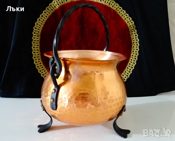 Медно менче Gekra 2л.,чиста червена мед,печат. 