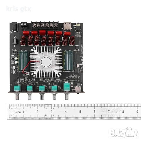 аудио модул Усилвател 2+1 2x220W + 350W субуфер Bluetooth usb TPA3255 чип, снимка 2 - Ресийвъри, усилватели, смесителни пултове - 55092418