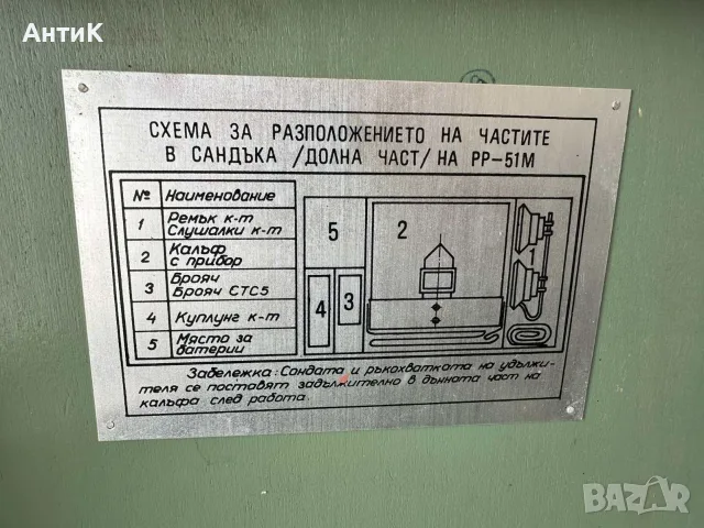 Соц Български Дозиметър Гайгеров Брояч РР-51м, снимка 7 - Антикварни и старинни предмети - 55346581