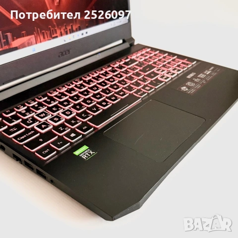 ACER Nitro 5/15,6” 144Hz/Ryzen 7 5800H/RTX 3060 6GB/1TB NVMe/16GB DDR4, снимка 6 - Лаптопи за игри - 54268603