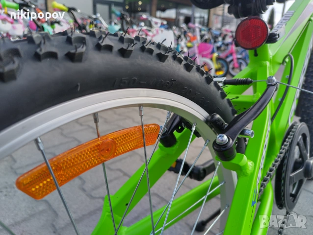 BG Алуминиев велосипед 20" MARTY зелен, снимка 6 - Велосипеди - 54334569