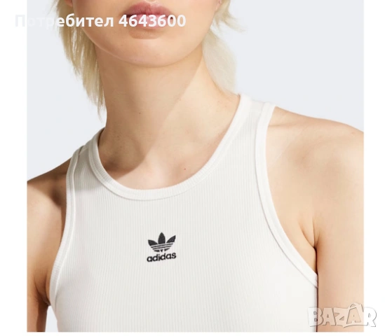 Adidas Дамски потник Бял и Черен, снимка 2 - Потници - 54753338