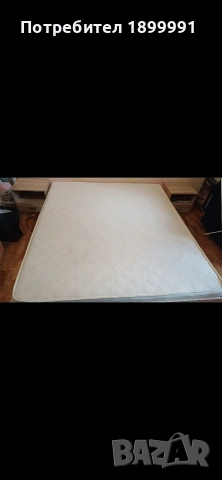 продавам спалня 180 на 200 с матрак, с подматрачна рамка